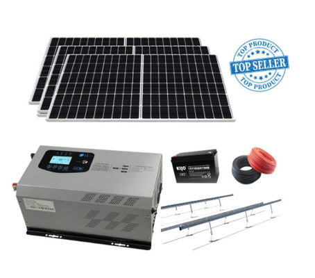 4 Panelli Genişletilebilir Enphase 1kW DIY Off Grid Güneş Sistemi Kitleri