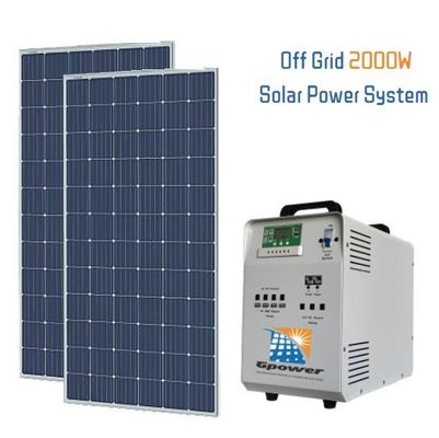 2kW Güneş Enerjisi Üretim Sistemi TUV Konut Güneş Enerjisi Elektrik Sistemleri