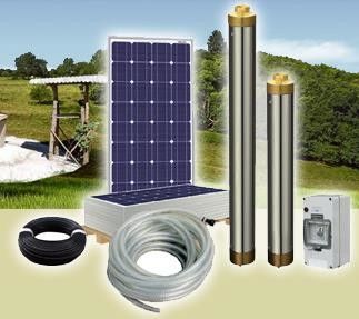 AC220V Pompalı Kirlilik Yok PV Panel Güneş Enerjili Su Pompalama Sistemi